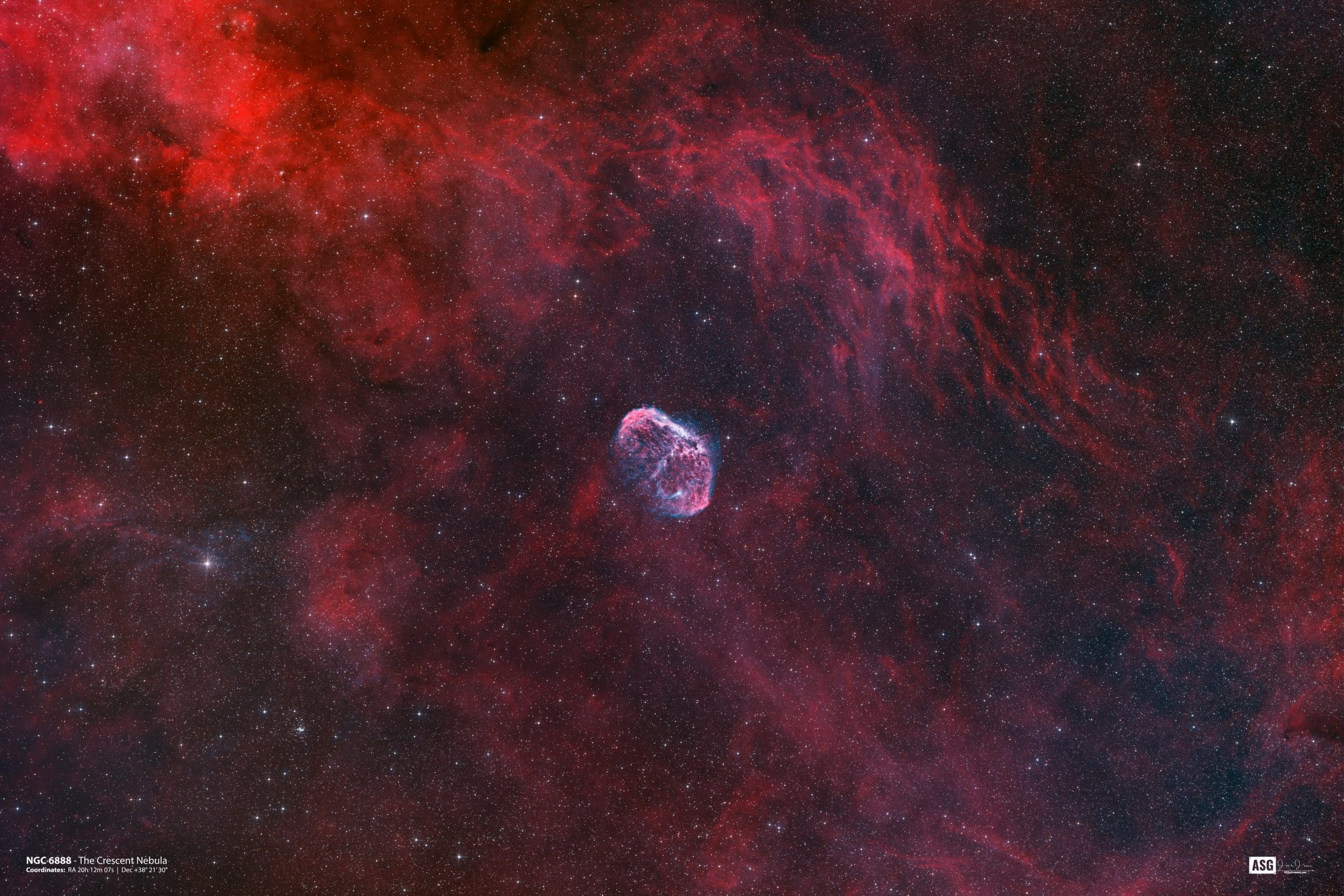 NGC 6888 The Crescent Nebula - ASG Astronomy
